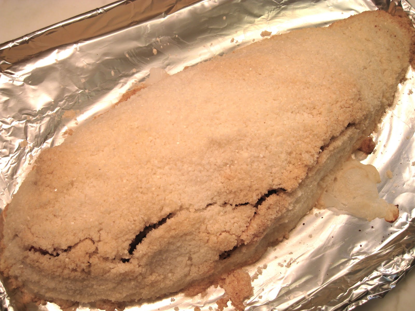 Whole Baked Rougheye Rockfish in Sea Salt