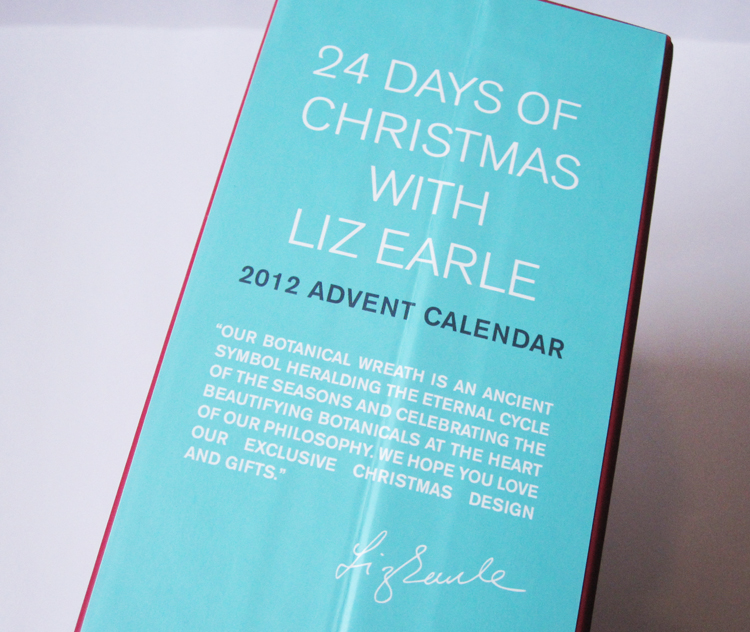 The 24 Days Of Christmas With Liz Earle Advent Calendar 2012 We Were