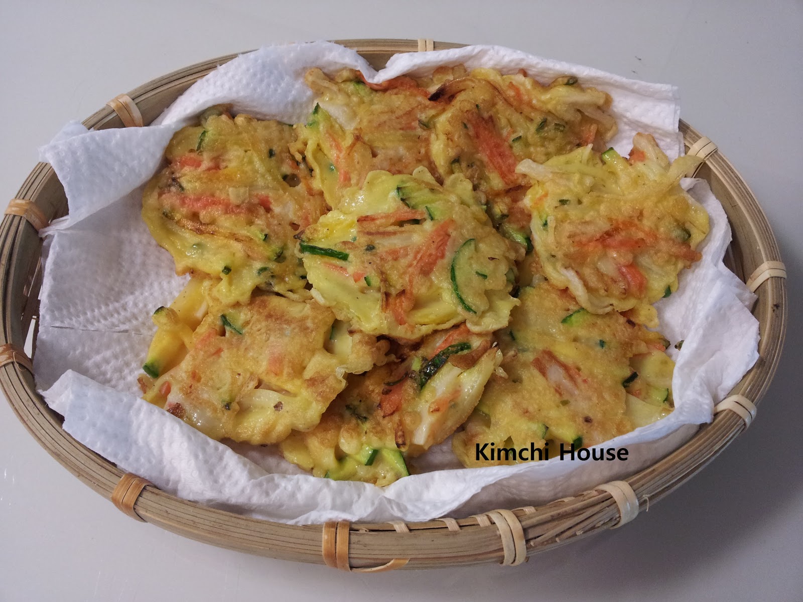Kimchi House "Aehobakjeon" Zucchini Pancake/节瓜煎饼/애호박전 Vegetable