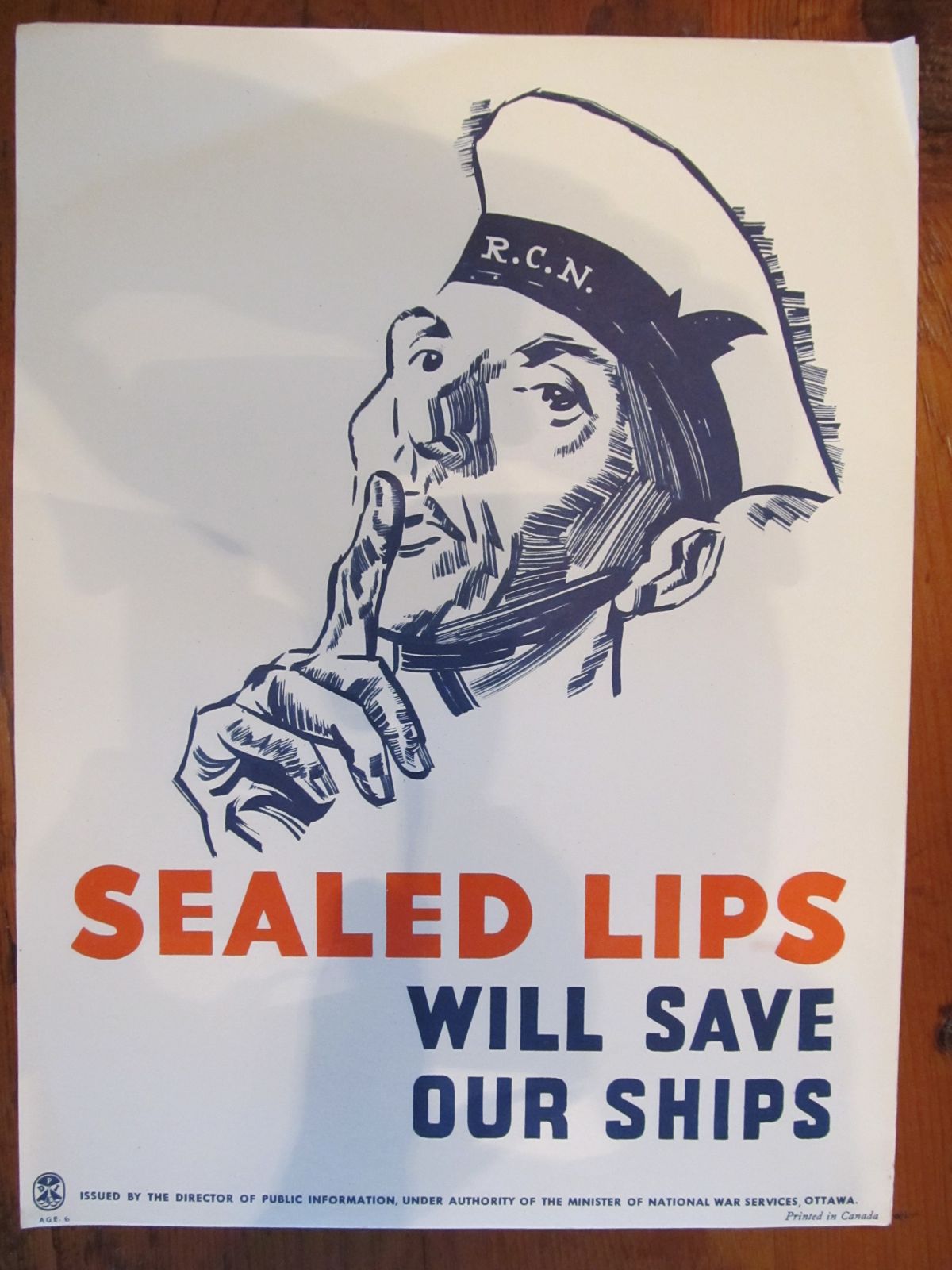 WWIIPosterProject Sealed Lips Will Save Our Ships