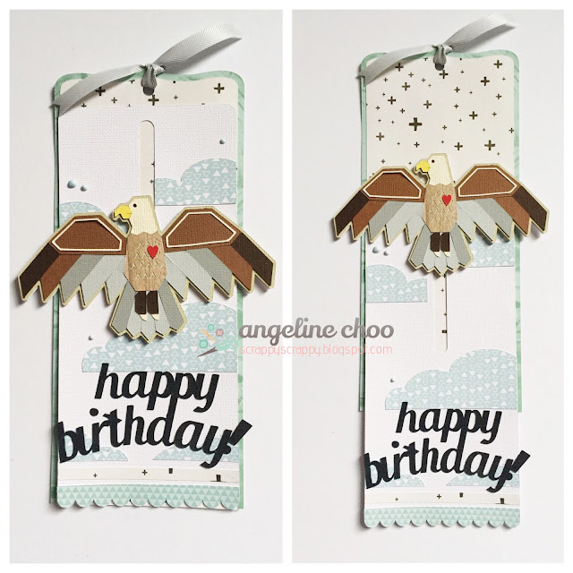 Soaring Eagle Birthday card Scrappy Scrappy