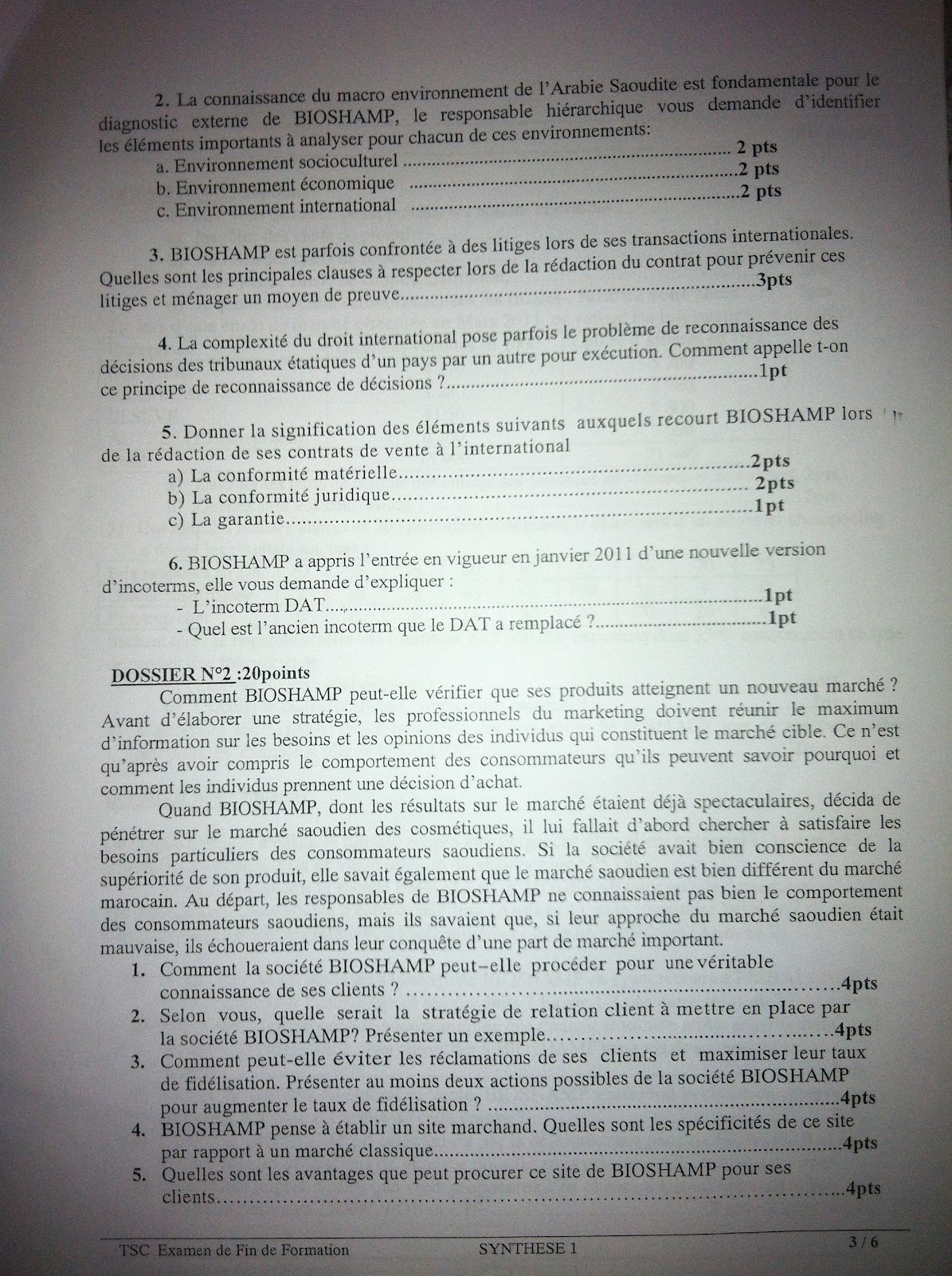 Examen de Fin de Formation Synthèse 2011 TSC - Page 2 3