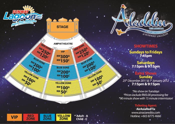 Aladdin Seating Chart