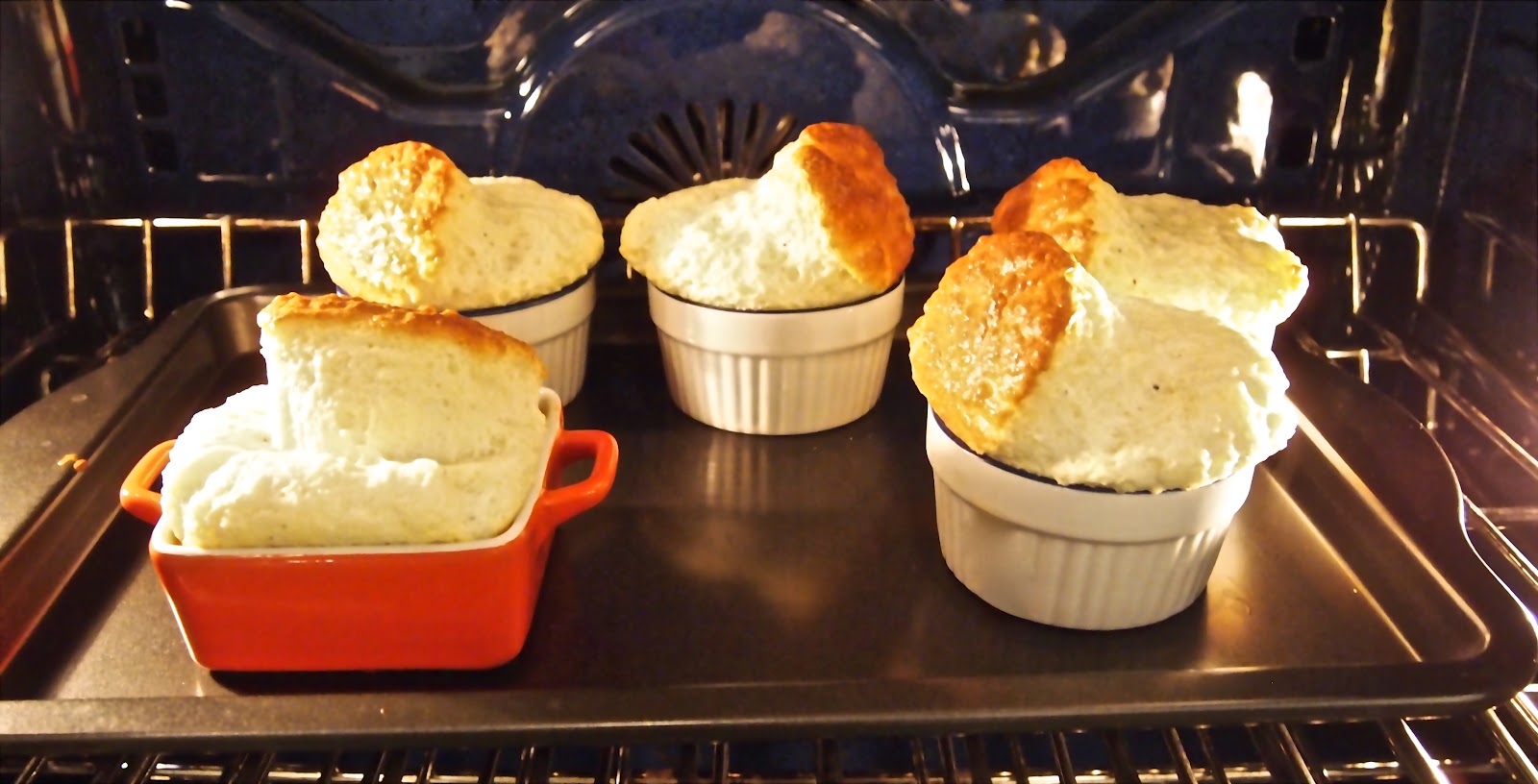 EpiCurious Generations Pepper Boursin Soufflé with Cherry, Pumpkin