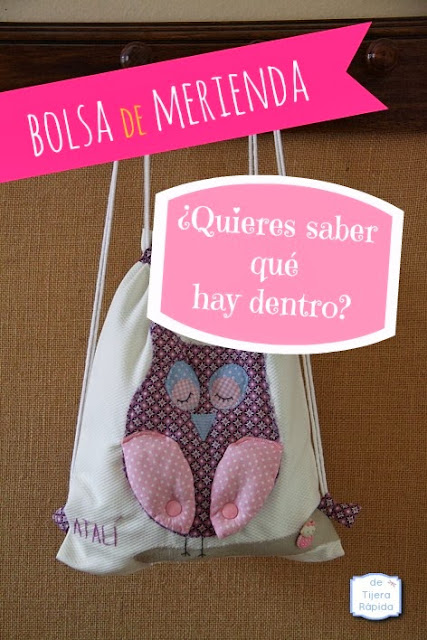 bolsa para merienda infantil