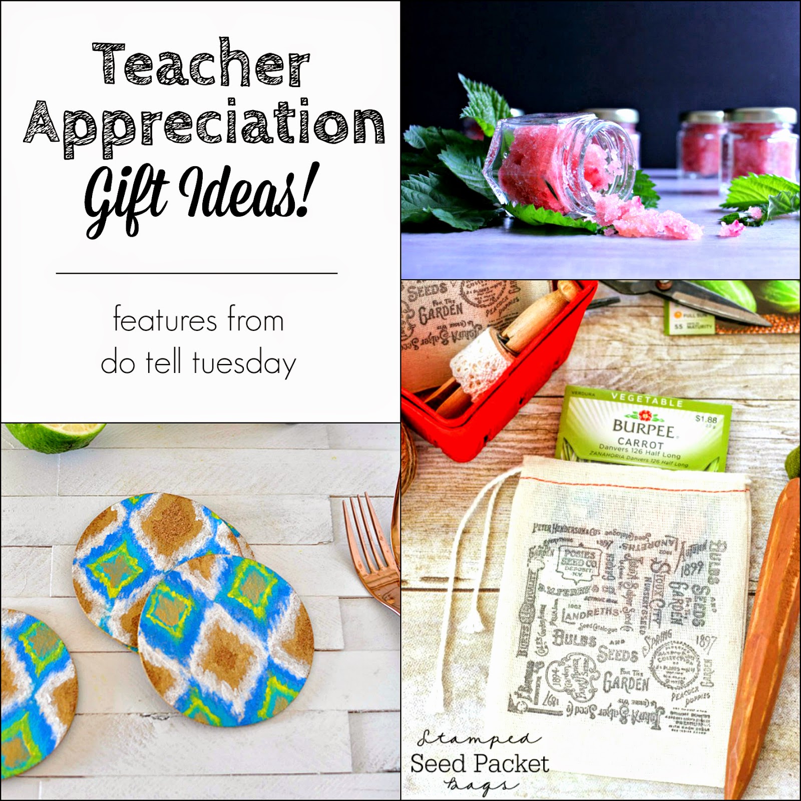 Teacher Appreciation Gift Ideas on Do Tell Tuesday at Diane's Vintage Zest!