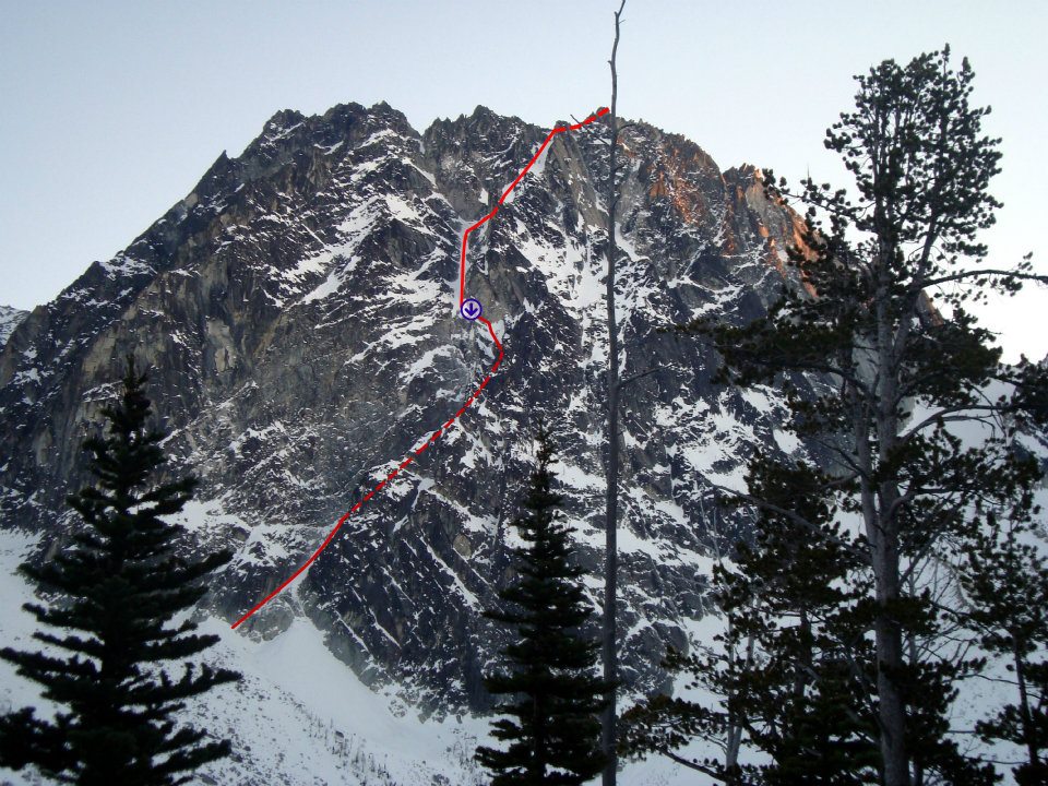 American Alpine Institute Climbing Blog Dragontail Peak Triple Couloirs