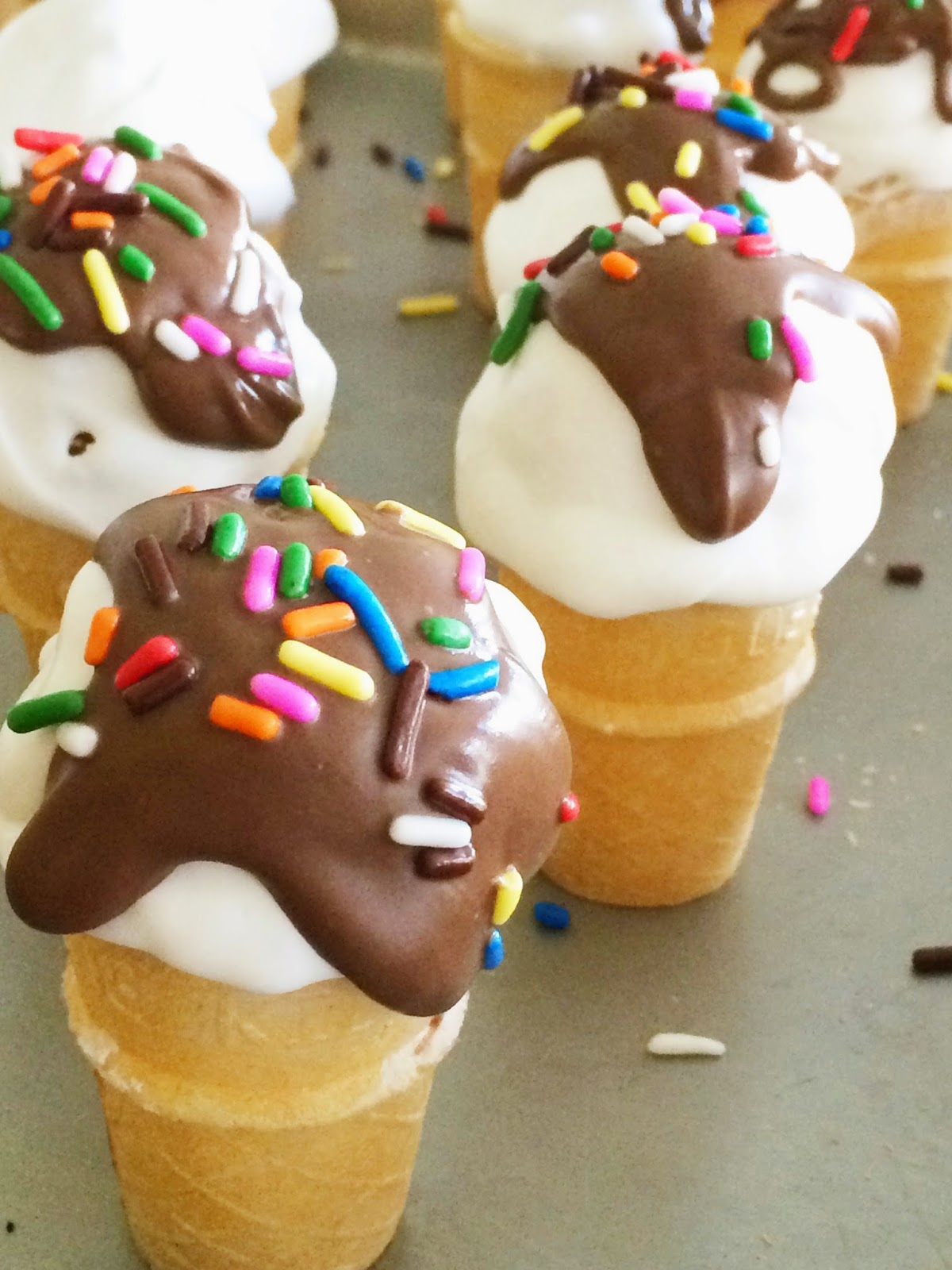 All Things Belle Ice Cream Cone Cake Bites