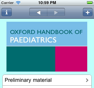 Oxford Sổ Tay Nhi khoa 2012 iPhone