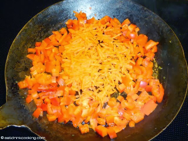 Karotten Paprika Timbale
