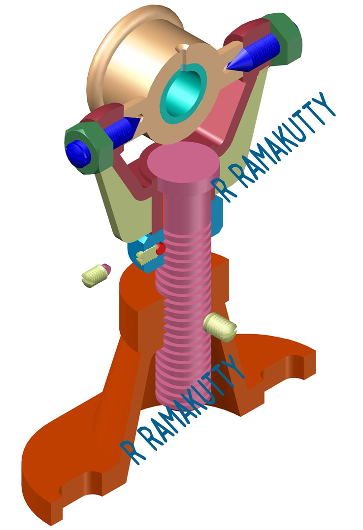 Machine Drawing Swivel Bearing