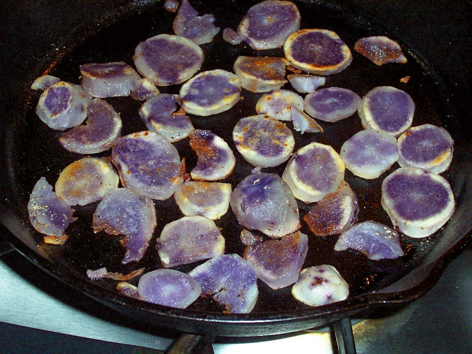 Cooking with Kary Blue Potato Home Fries