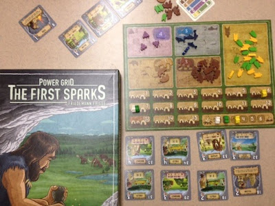 Power Grid: The First Sparks board game in play