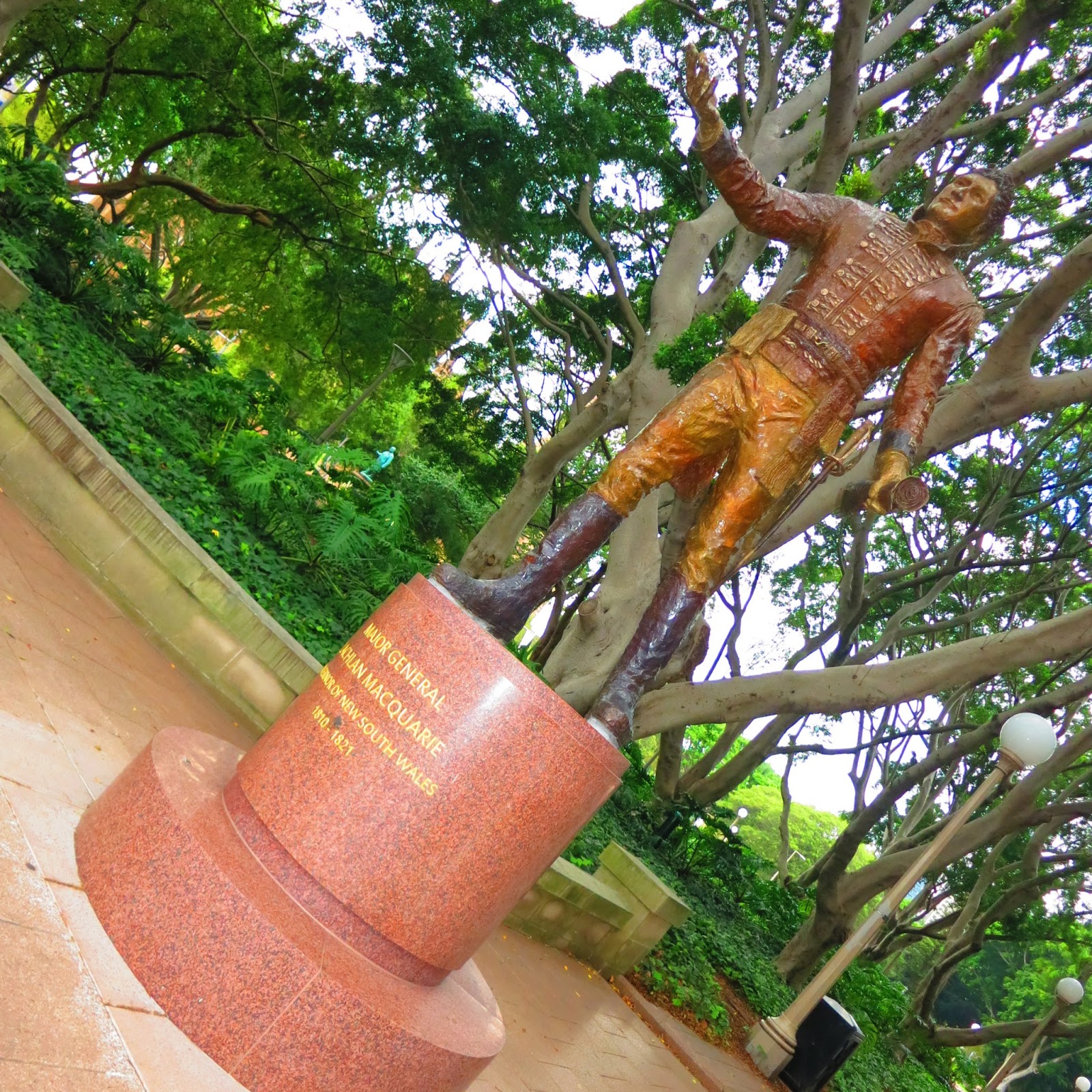 Sydney Australia Lachlan Macquarie statue Hyde Park