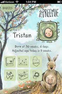 Inside My Preemie App: Review by Urban Flowerpot review my preemie app, iphone smartphone preemies, ways to keep track of nicu, nicu updates preemie parents