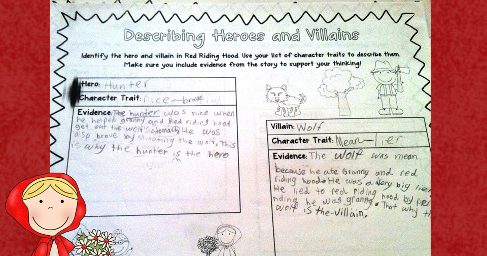 Classroom Freebies Too: Heroes, Villains, and Character Traits: Oh My!