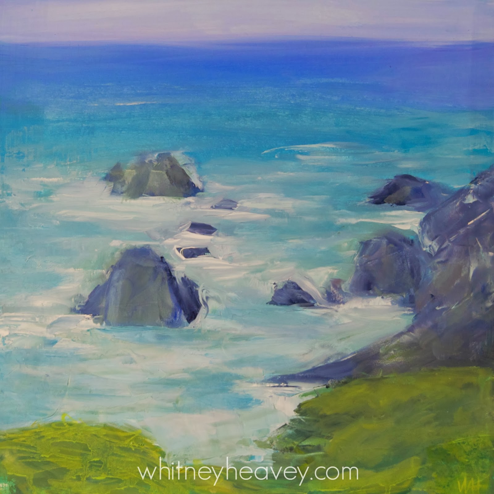 Pacific (first view) by Whitney Heavey Pacific Ocean oil painting by Whitney Heavey