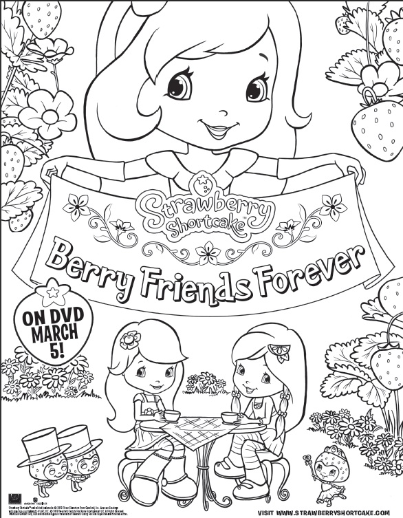STRAWBERRY SHORTCAKE BERRY FRIENDS FORVER MOVIE & COLORING PAGE - Mama