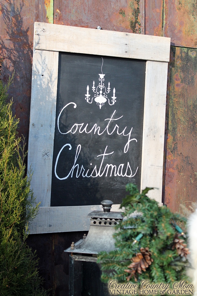 Creative Country Mom Chandelier Barn Market Christmas Show