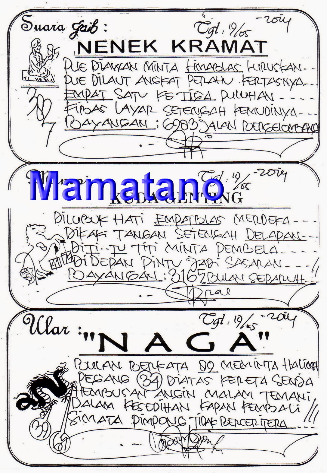 49 Syair mamatano hari ini