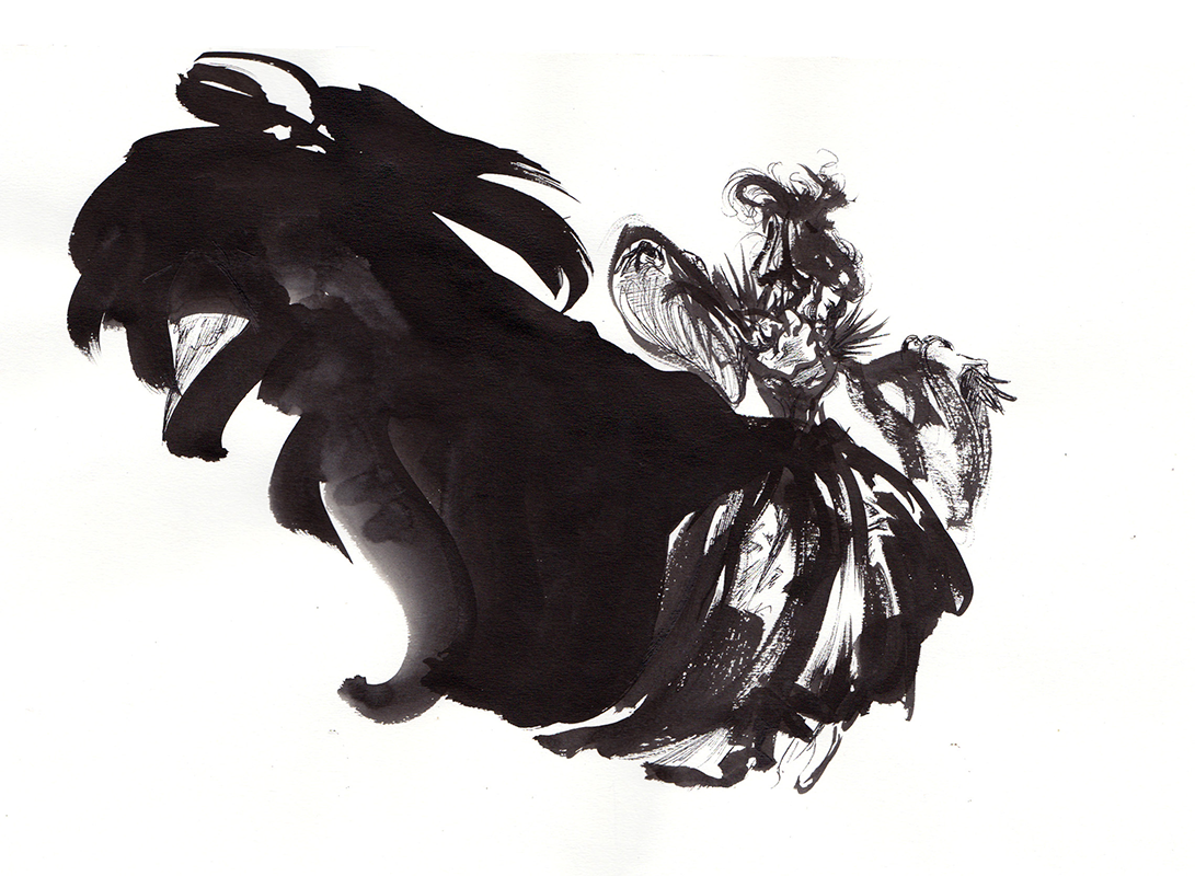 Robe noire pour Cendrillon rebelle La robe noire d'une Cendrillon rebelle