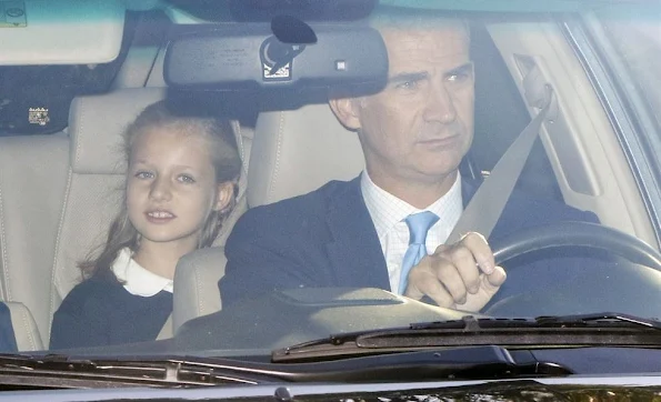 Queen Letizia and King Felipe bring their daughters Princess Leonor and Princess Sofia 