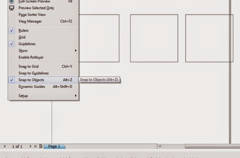 Penggunaan Snap to Objects pada Corel Draw