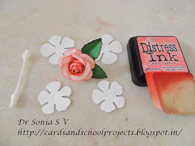 die cut flower tutorial rose tutorial