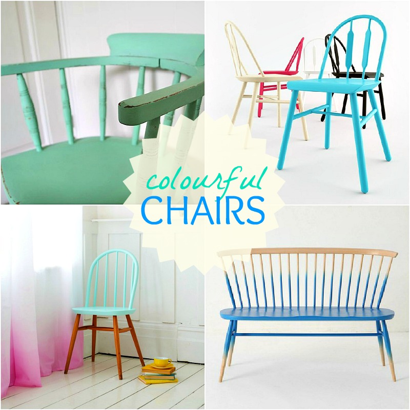 Blue and Aqua Chairs