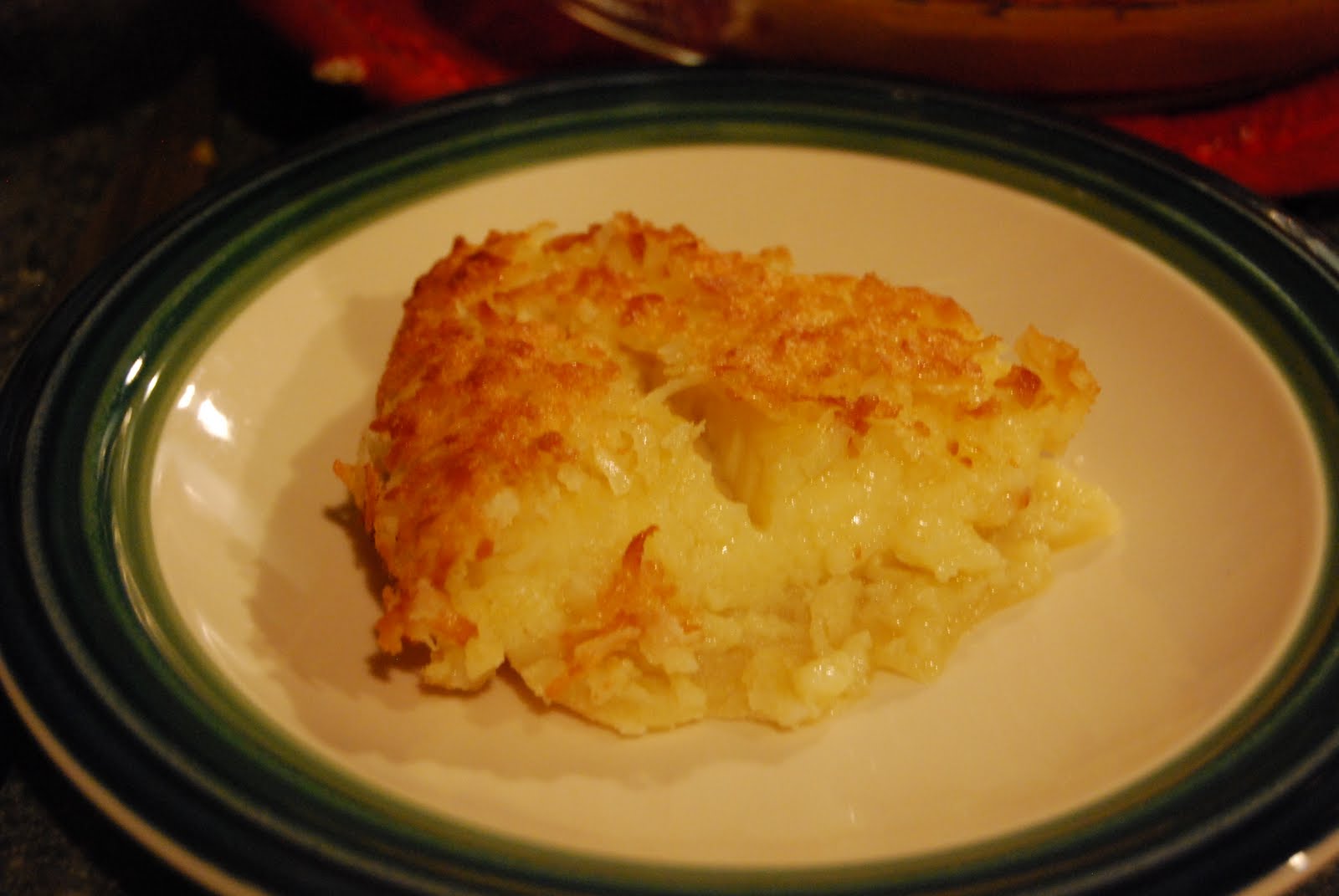 What's For DinDin? MakesItsOwnCrust Coconut Pie