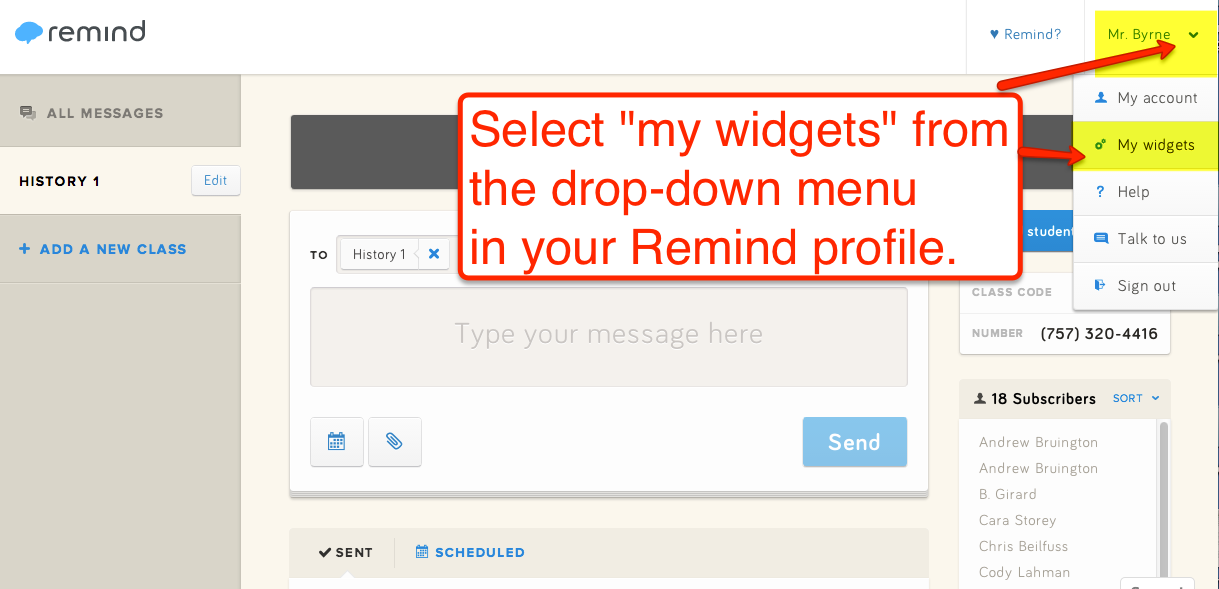 Free Technology for Teachers How to Embed Your Remind (101) Text