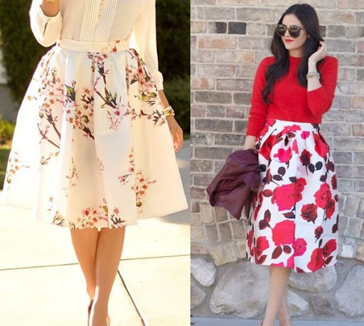 Floral skirt outfit ideas for trends 2015/2016 Floral skirt outfit ideas for trends 2015/2016