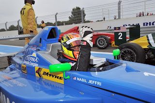 Nabil Jeffri setelah memenangi perlumbaan di Litar Paul Ricard