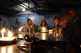 Candle lit dinners on trek Candle lit dinners on trek