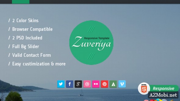 Zuveriya Responsive Single Page HTML5 Template