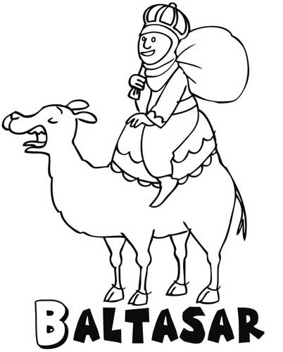 COLOREA TUS DIBUJOS: Rey Baltazar para colorear