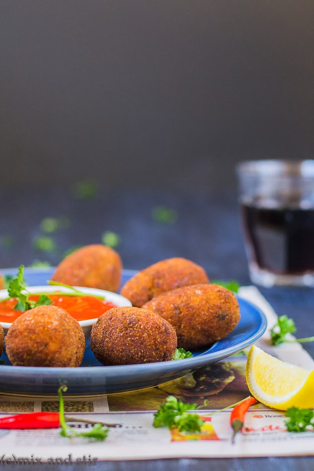 Mix and Stir Chicken Croquettes ( Bengali Style Chicken Chop )