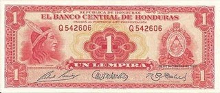 Un lempira Billete hondureño