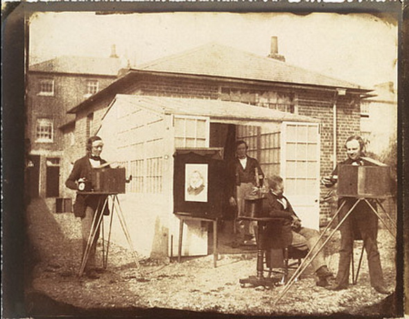 Louis Daguerre, is a French, daguerreotype, photography of daguerreotype