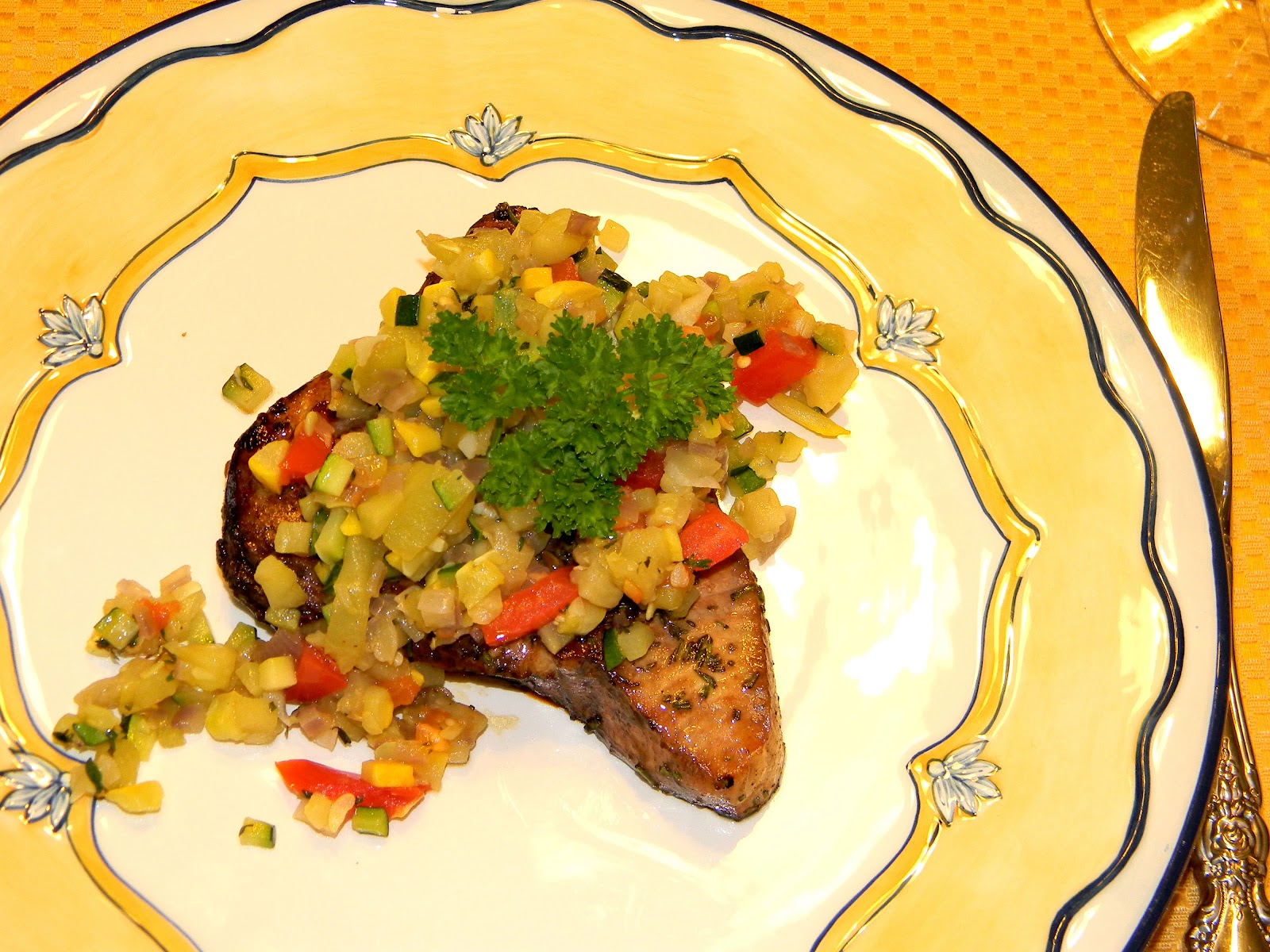 4 U Gluten Free Grilled Rosemary Crusted Tuna Steak