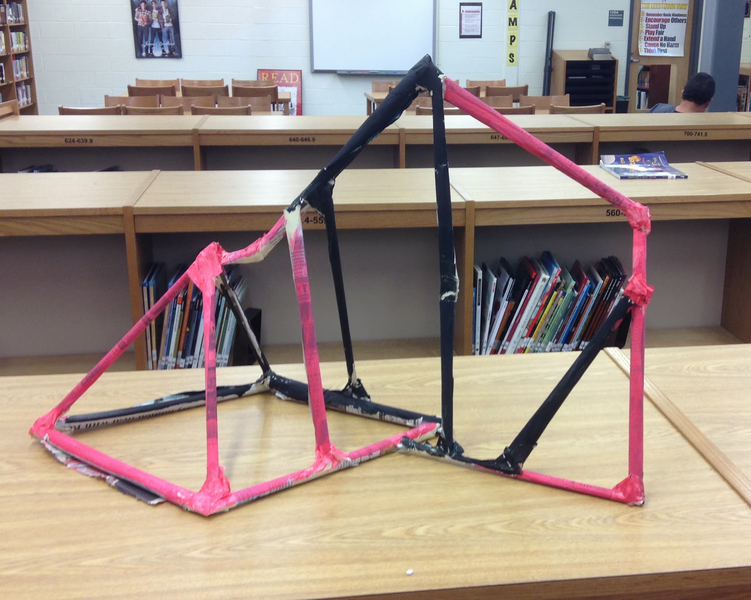 Art at Leestown Newspaper sculptures