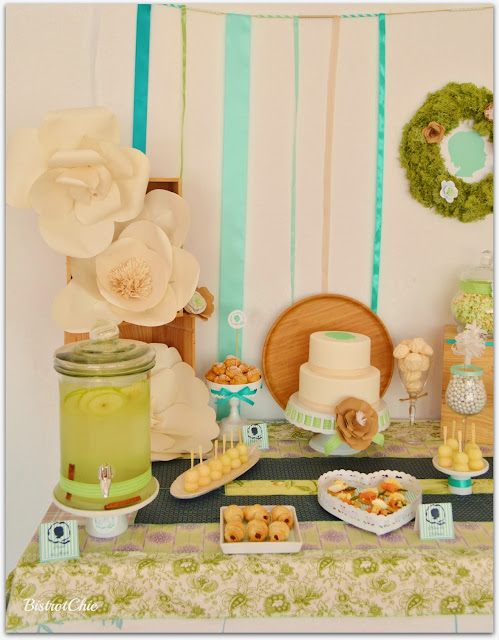 Green Rustic Christening by Bistrotchic