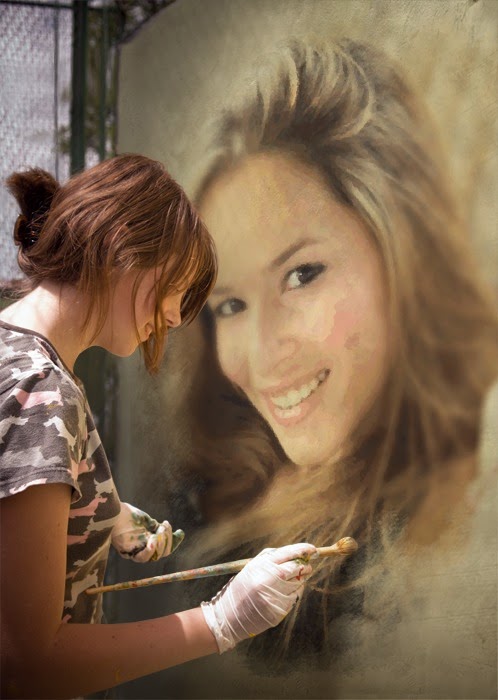 Pintura artística em parede Pintura artística em parede