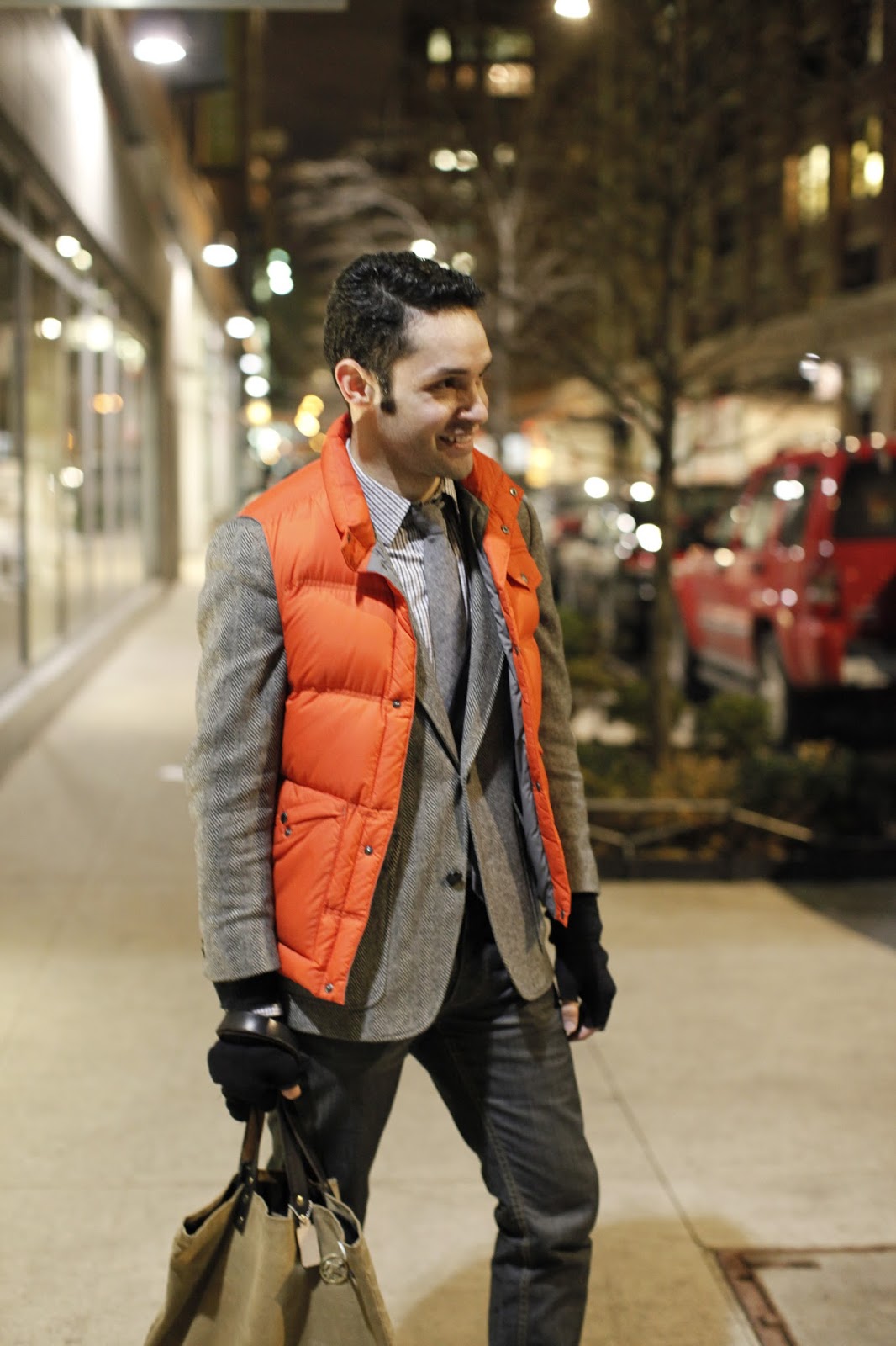 Adentro Style What I Wore The Puffer Vest + Blazer Combo