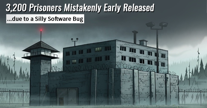 Jailer Mistakenly Early Release 3,200 Prisoners due to a Silly Software Bug Jailer Mistakenly Early Release 3,200 Prisoners due to a Silly Software Bug