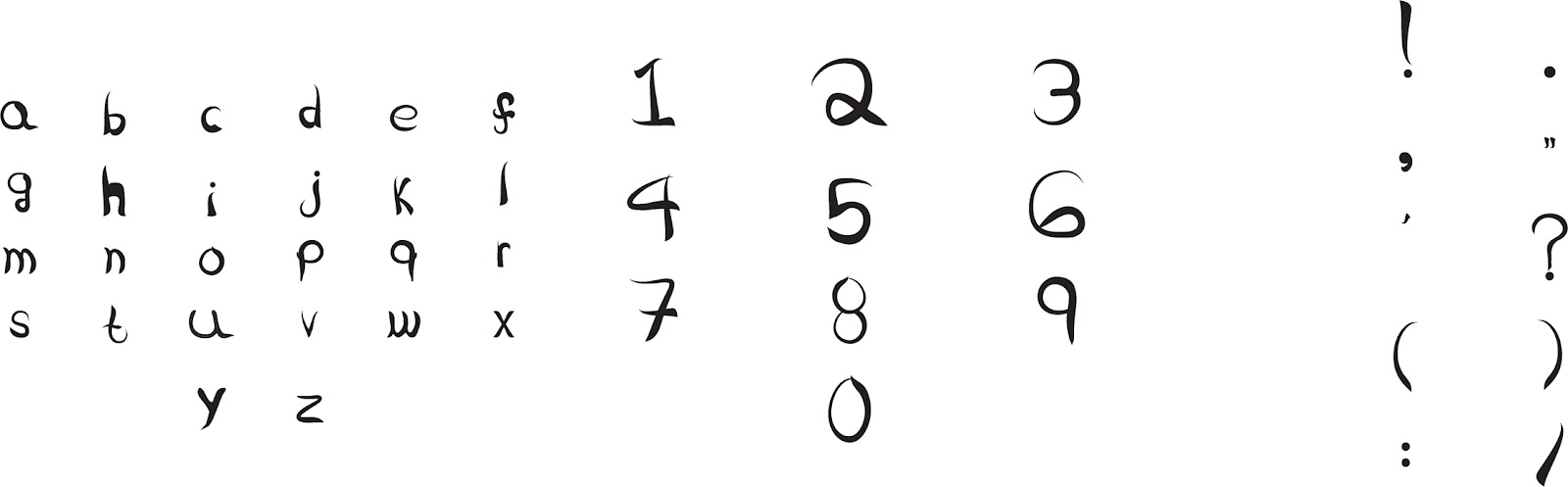 M Fancy Font