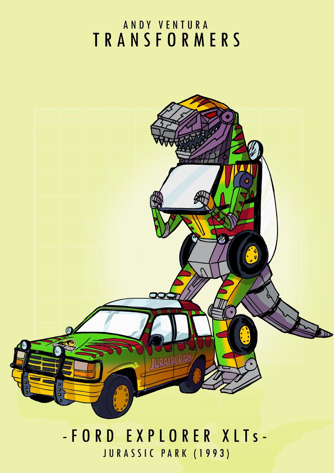 Le di Andy Ventura Transformers Jurassic Park
