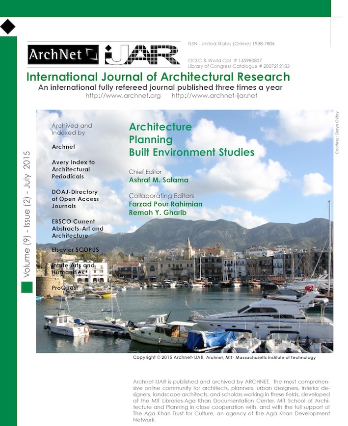 ArchNet-IJAR: International Journal of Architectural Research