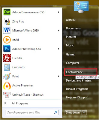 Control Panel Control Panel