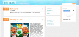 Helicon Blogger Template is a simple and user friendly colorful blogger tempalate